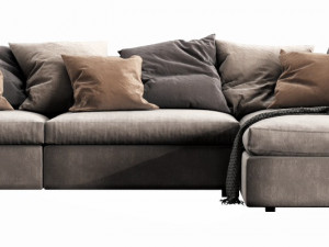 poliform dune with chaise lounge 3D मॉडल