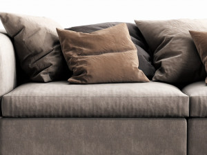 poliform dune with chaise lounge 3D मॉडल