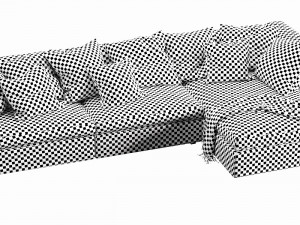 poliform dune with chaise lounge 3D मॉडल