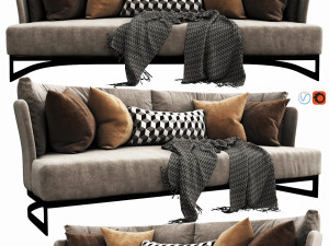 linteloo cervino 3 seater Model 3D
