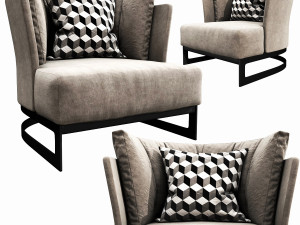 linteloo cervino armchair 3D Model
