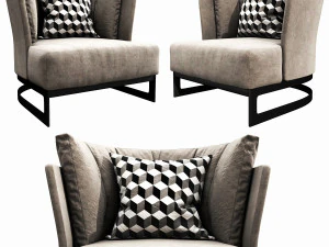 linteloo cervino armchair 3D Model