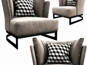 linteloo cervino armchair 3D Model