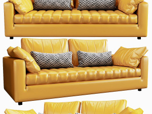 linteloo moreno 3 seater 3D Model