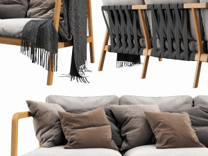 skyline flexx outdoor seat Modello 3D