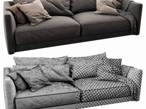 poliform bristol 2 seater 3D Model