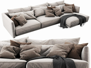 poliform bristol 2 seater Modello 3D