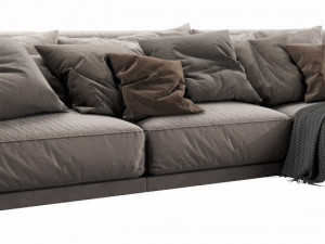 poliform paris seoul chaise lounge Model 3D