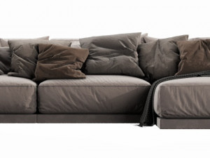 poliform paris seoul chaise lounge Model 3D