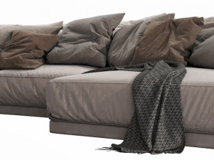 poliform paris seoul chaise lounge Model 3D