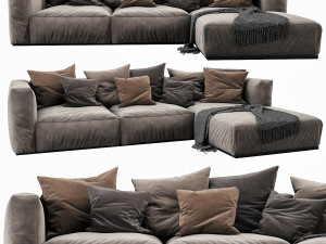 poliform shangai chaise lounge 3D Модель