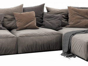 poliform shangai chaise lounge 3D Модель