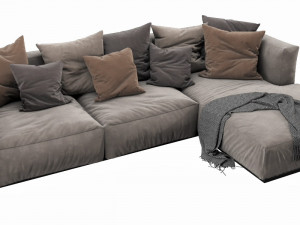poliform shangai chaise lounge 3D Модель