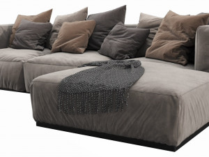 poliform shangai chaise lounge 3D Модель