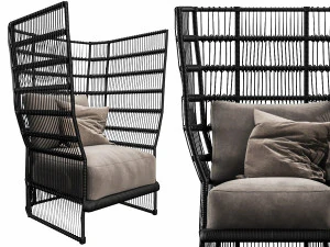 collezione spa di sedie skyline Modello 3D