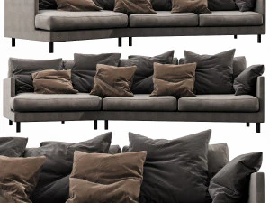 fabrili angle sofa 3D Model