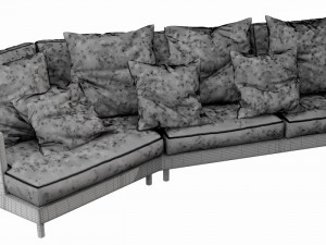fabrili angle sofa 3D Modell