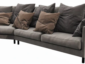 fabrili angle sofa 3D Model