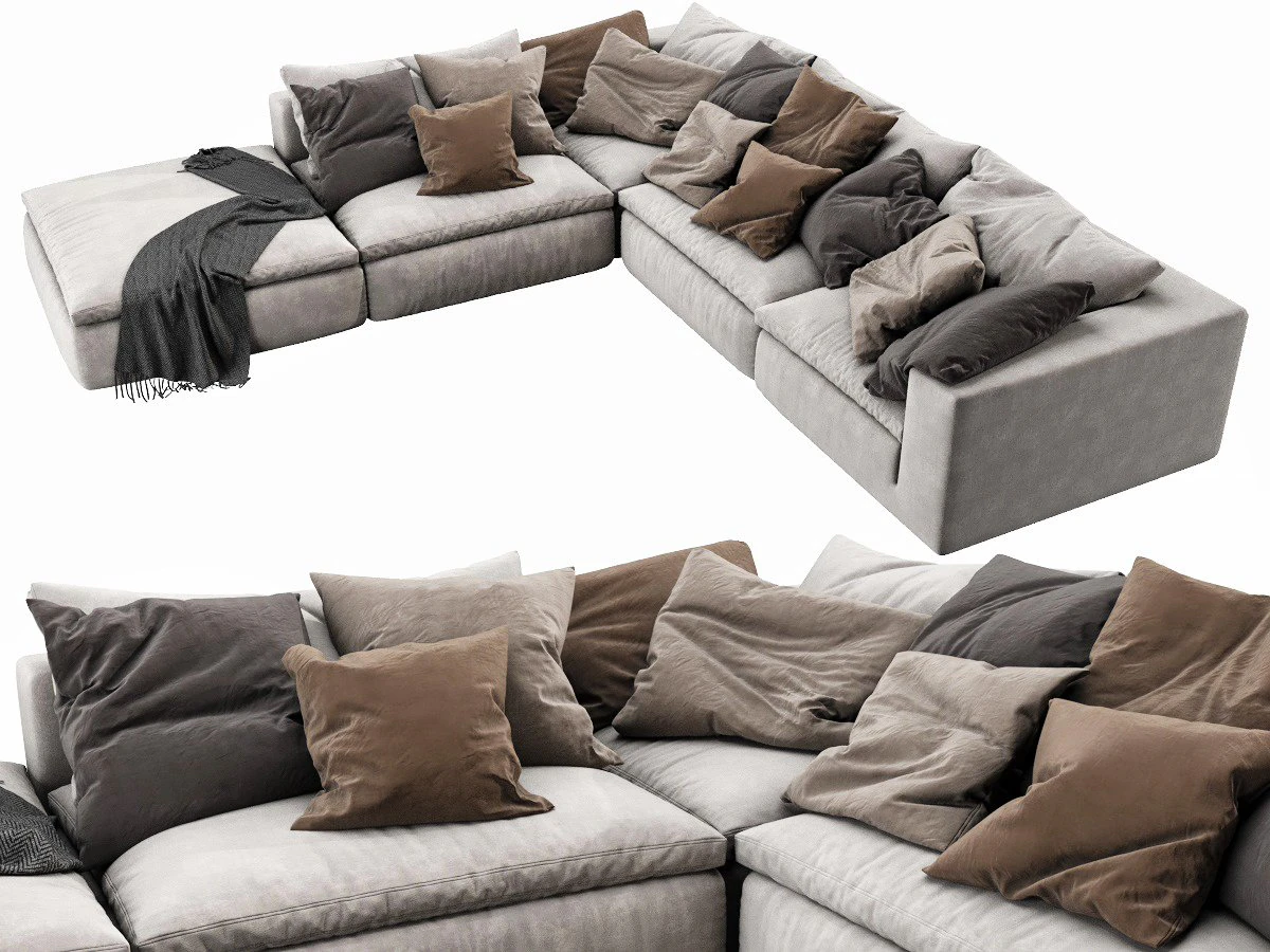 noblesouls realm sofa set 3D Model .c4d .max .obj .3ds .fbx .stl .blend