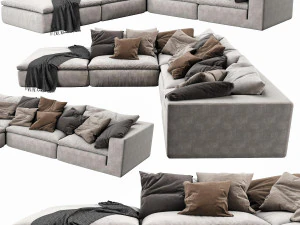 noblesouls realm sofa set 3D Model