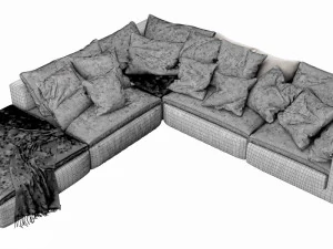 noblesouls realm sofa set 3D Model