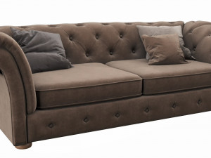 cranbrook chesterfield 3 seater 3D Model