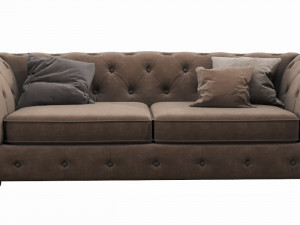 cranbrook chesterfield 3 seater 3D Model