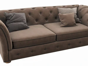 cranbrook chesterfield 3 seater 3D Model
