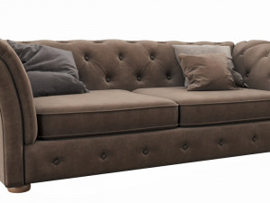 cranbrook chesterfield 3 seater 3D Model