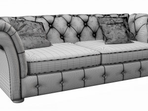 cranbrook chesterfield 3 seater 3D Model