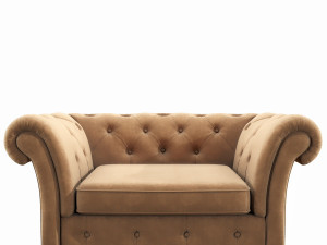 cranbrook chesterfield loveseat 3D Model