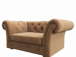 cranbrook chesterfield loveseat 3D Model