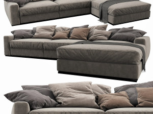 flexform beauty chaise lounge 3D Modell