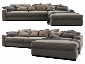 flexform beauty chaise lounge 3D Modell