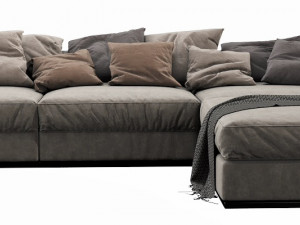 flexform beauty chaise lounge 3D Modell