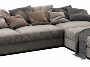 flexform beauty chaise lounge 3D Modell