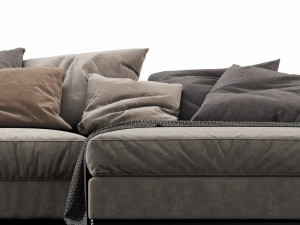 flexform beauty chaise lounge 3D Modell