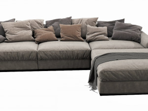 flexform beauty chaise lounge 3D Modell