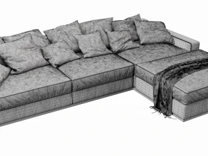 flexform beauty chaise lounge 3D Model