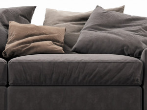 flexform beauty 2 seater 3Dモデル