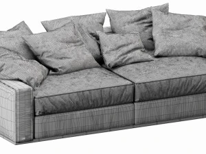 flexform beauty 2 seater 3D Model