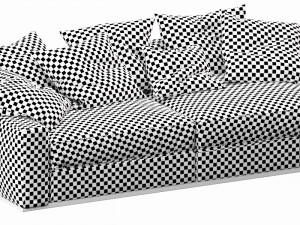 flexform beauty 2 seater 3Dモデル