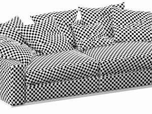 flexform beauty 2 seater 3D Model