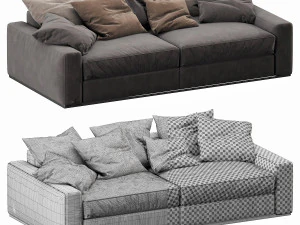 flexform beauty 2 seater 3D Model