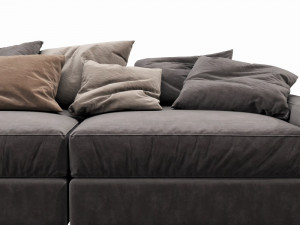 flexform beauty 3 seater Modelo 3D