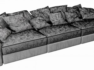 flexform beauty 3 seater Modelo 3D