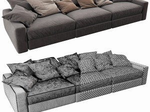 flexform beauty 3 seater Modelo 3D