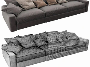 flexform beauty 3 seater 3D Model