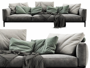 flexform romeo 3 seater 3D Модель