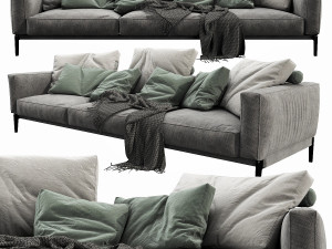 flexform romeo 3 seater 3D मॉडल